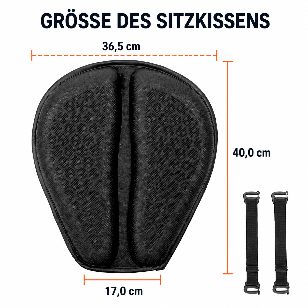 Kavby™ 100 % Gel-Sitzkissen für Motorradfahrer